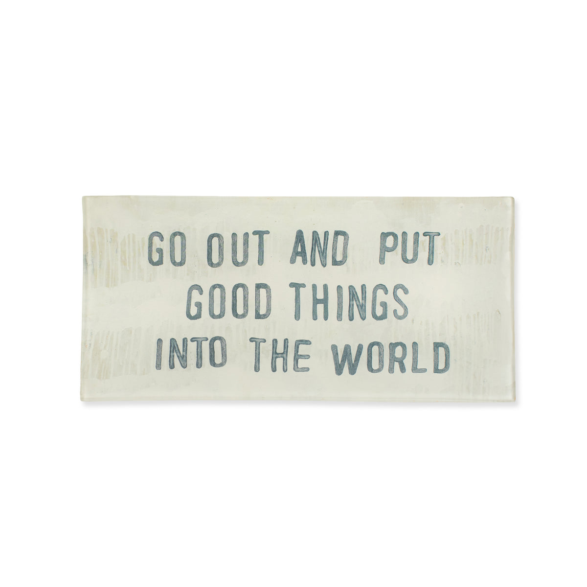 Good Things Rectangular Decoupage Plate 8.5x4
