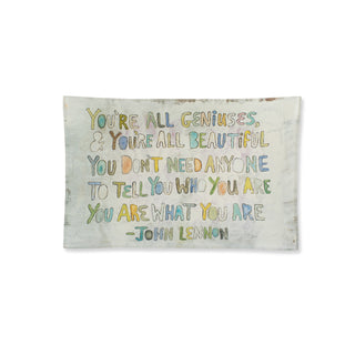 You're All Geniuses Large Rectangle Decoupage Plate