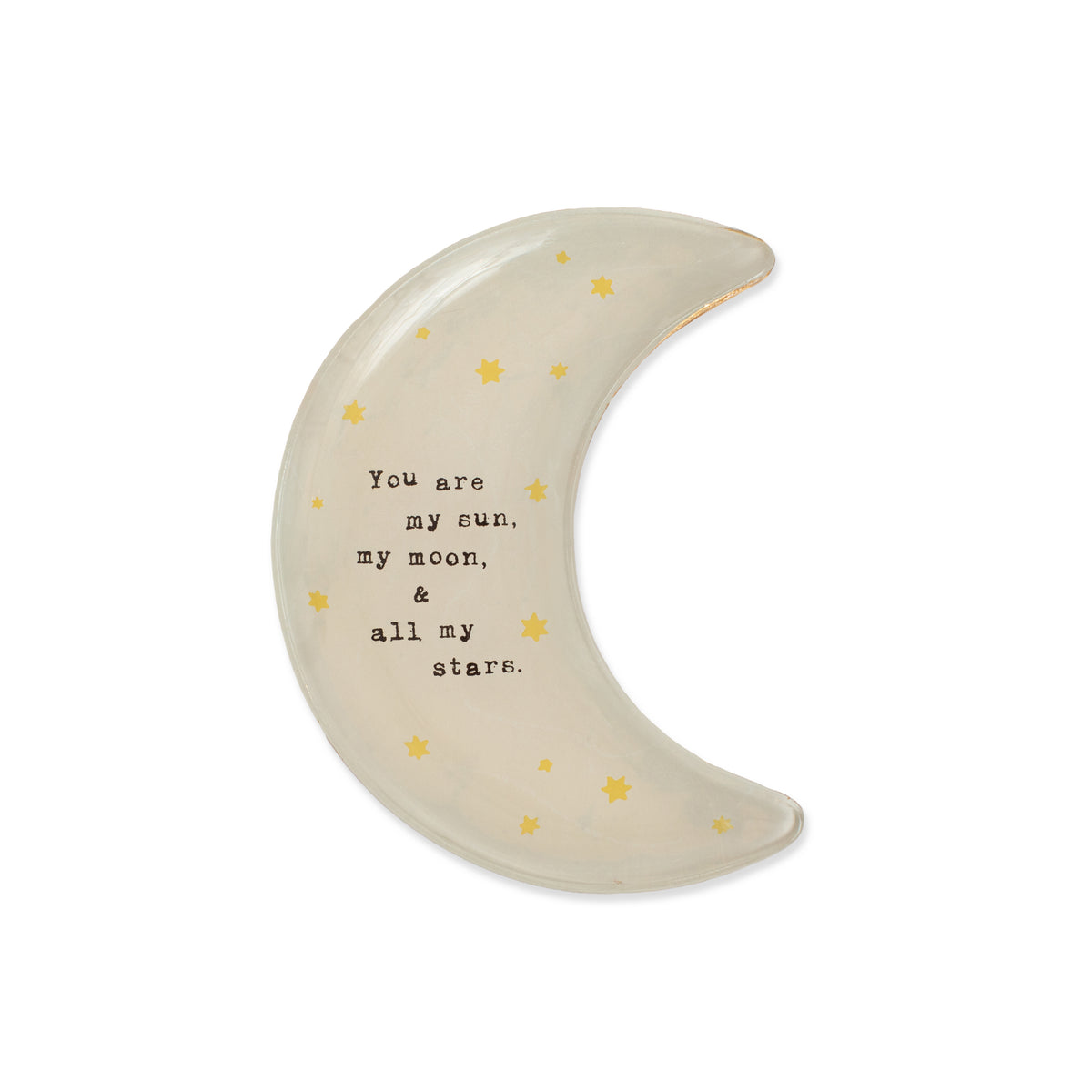 My Sun My Moon Moon Decoupage Plate 6x5