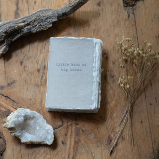 Little Book Of Big Ideas in Sage  - Deckled Edge Little Book of Collection 2" x 3"