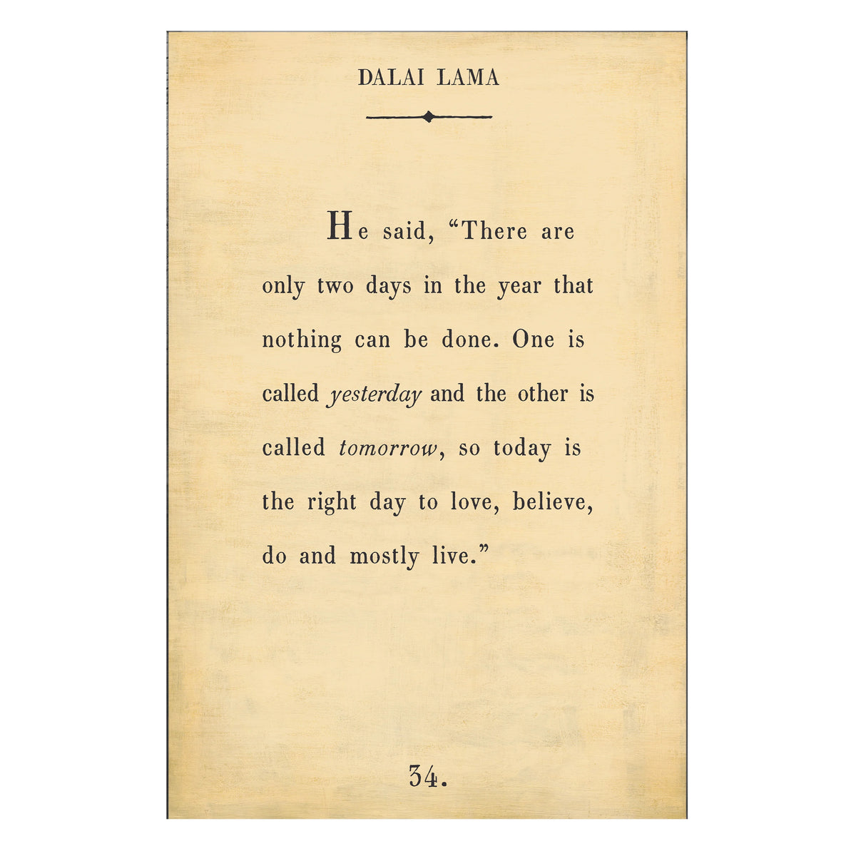Dalai Lama Art Print - Gallery Wrap