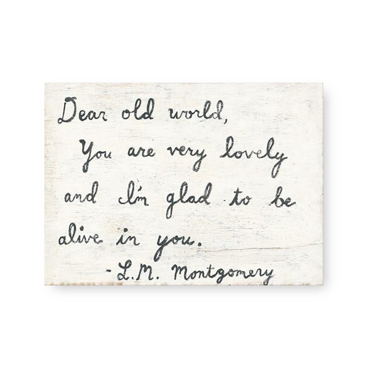 Dear Old World Art Tile
