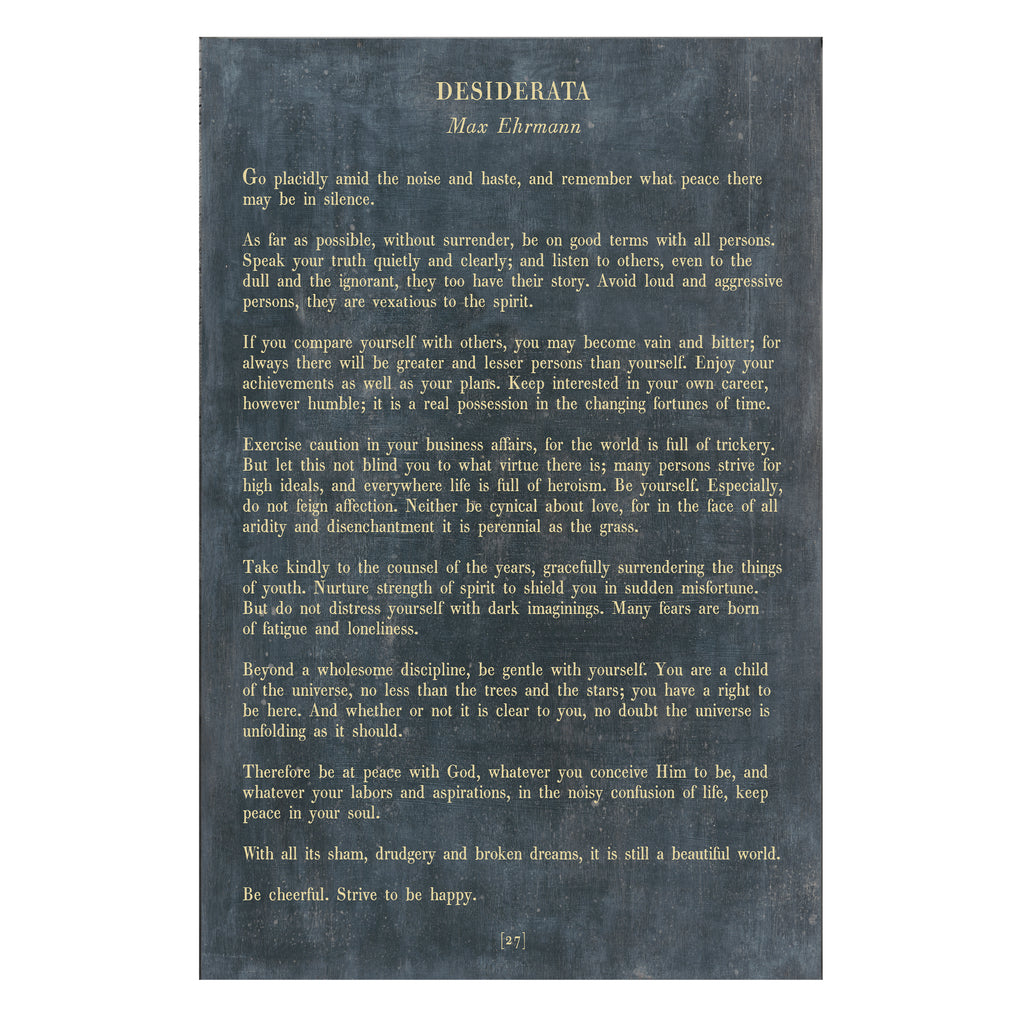 Desiderata Art Print - Gallery Wrap