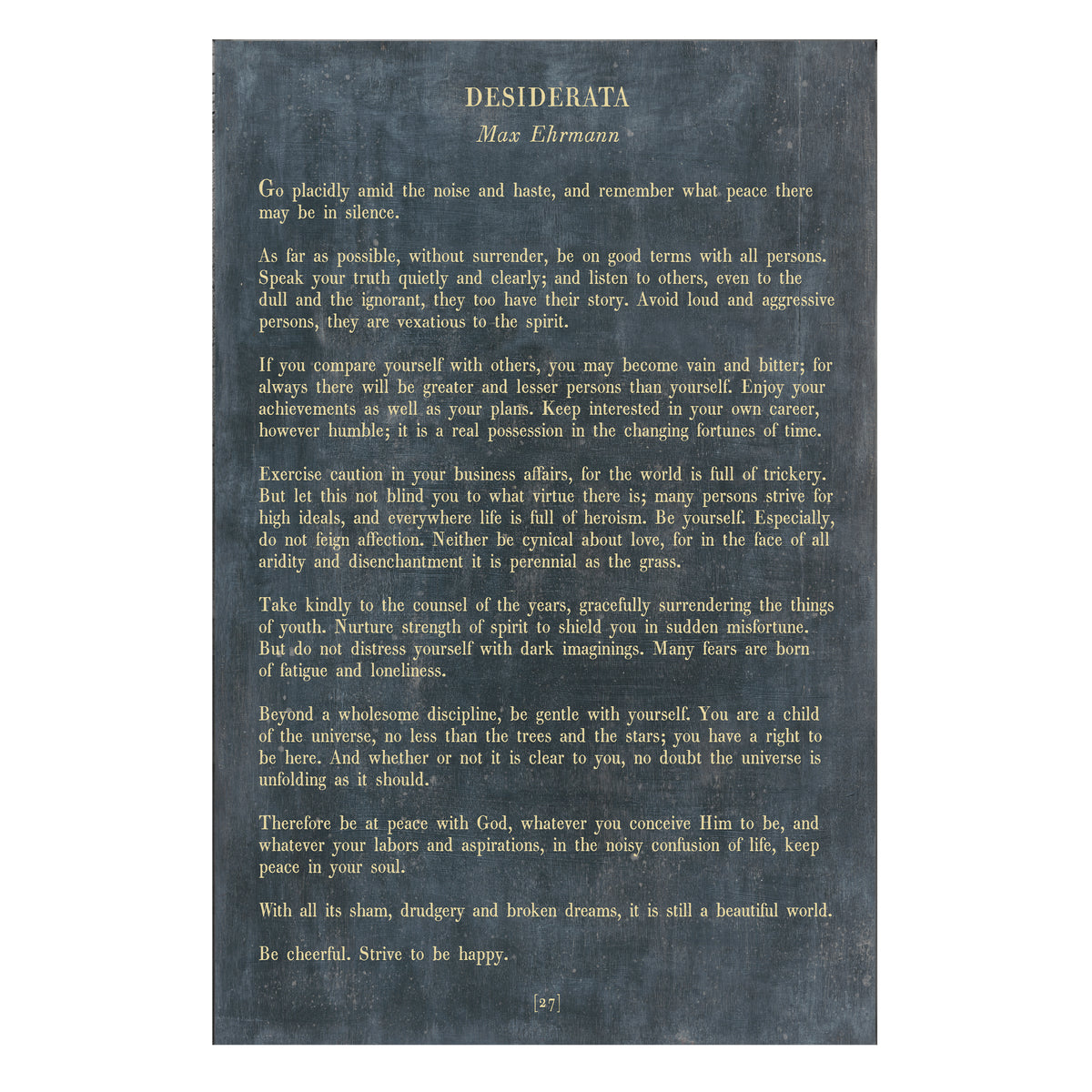 Desiderata Art Print - Gallery Wrap