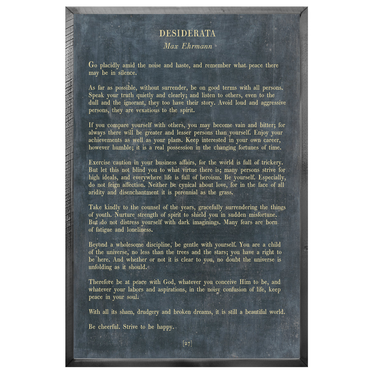 Desiderata Art Print - Poetry Collection