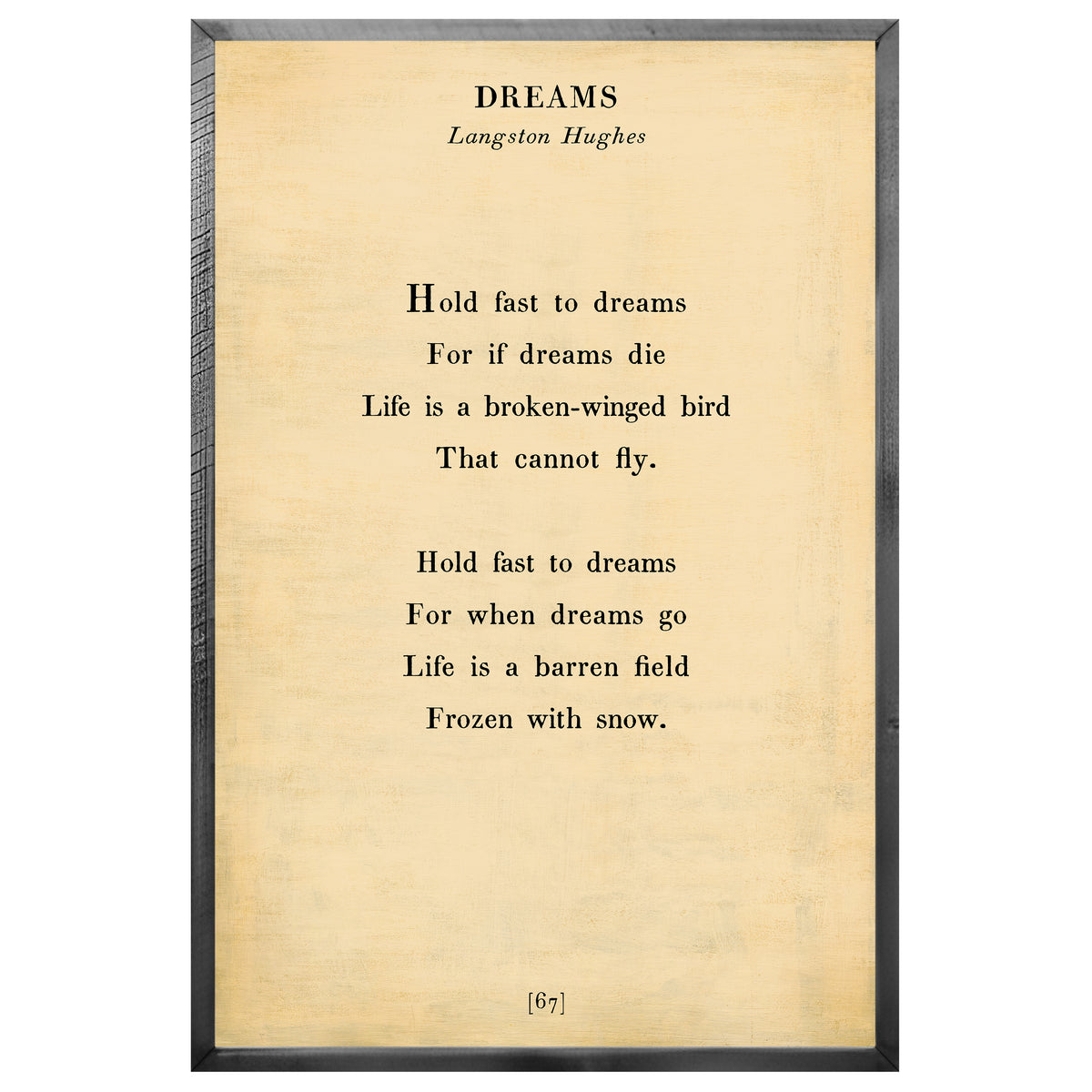 Dreams Art Print - Grey Wood