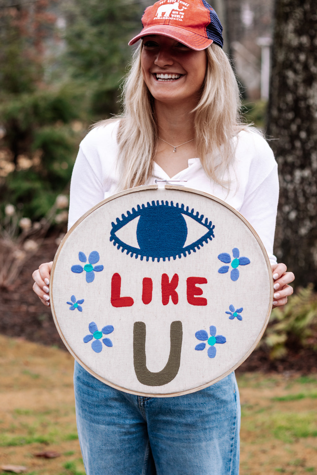 ***Eye Like U Embroidery Hoop - 16in