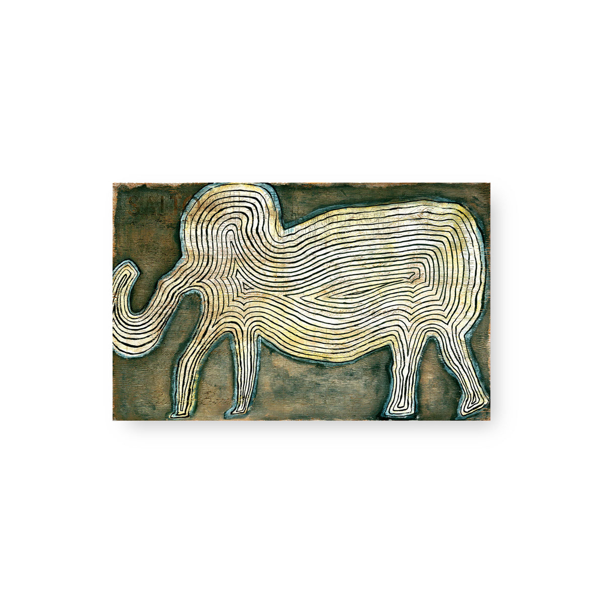 Elephant In The Room Art Tile