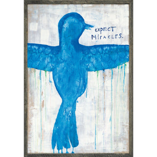 Expect Miracles (Grey Wood) - Art Print