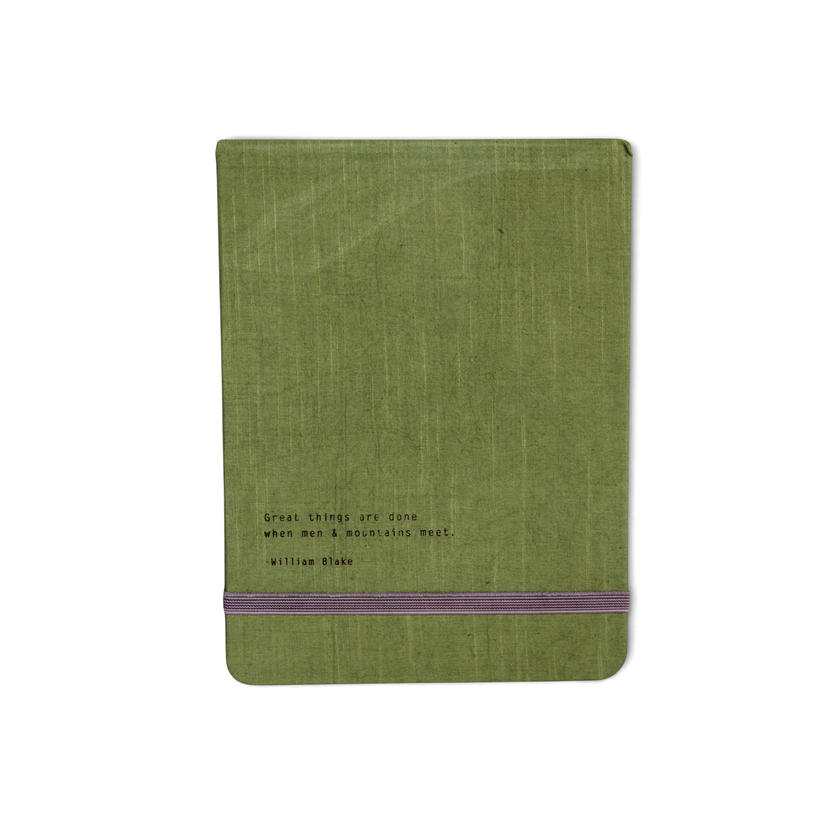 Great Things Are Done Fabric Notebook