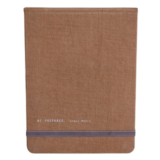 Be Prepared.  Fabric Notebook-6"x8"