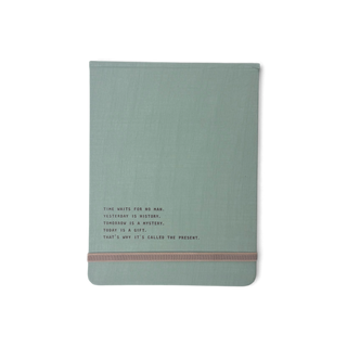 Time Waits For No Man Fabric Notebook
