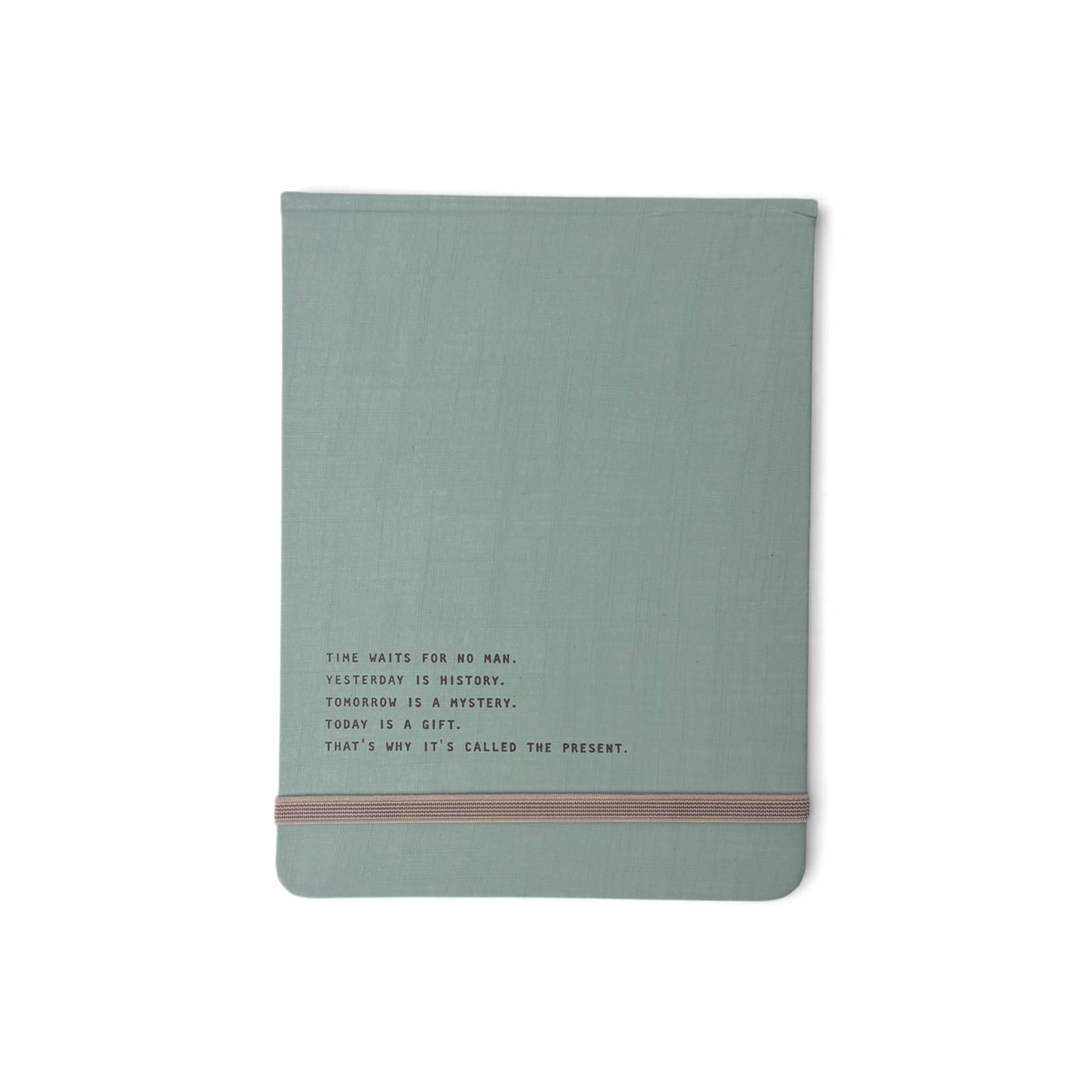 Time Waits For No Man Fabric Notebook