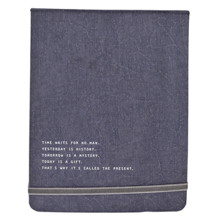 Time Waits For No Man. Fabric Notebook-6"x8"