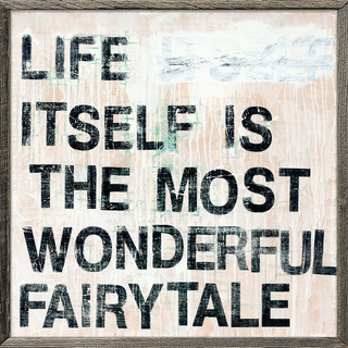 Fairytale by Hans Christian Anderson (Grey Wood) - Art Print
