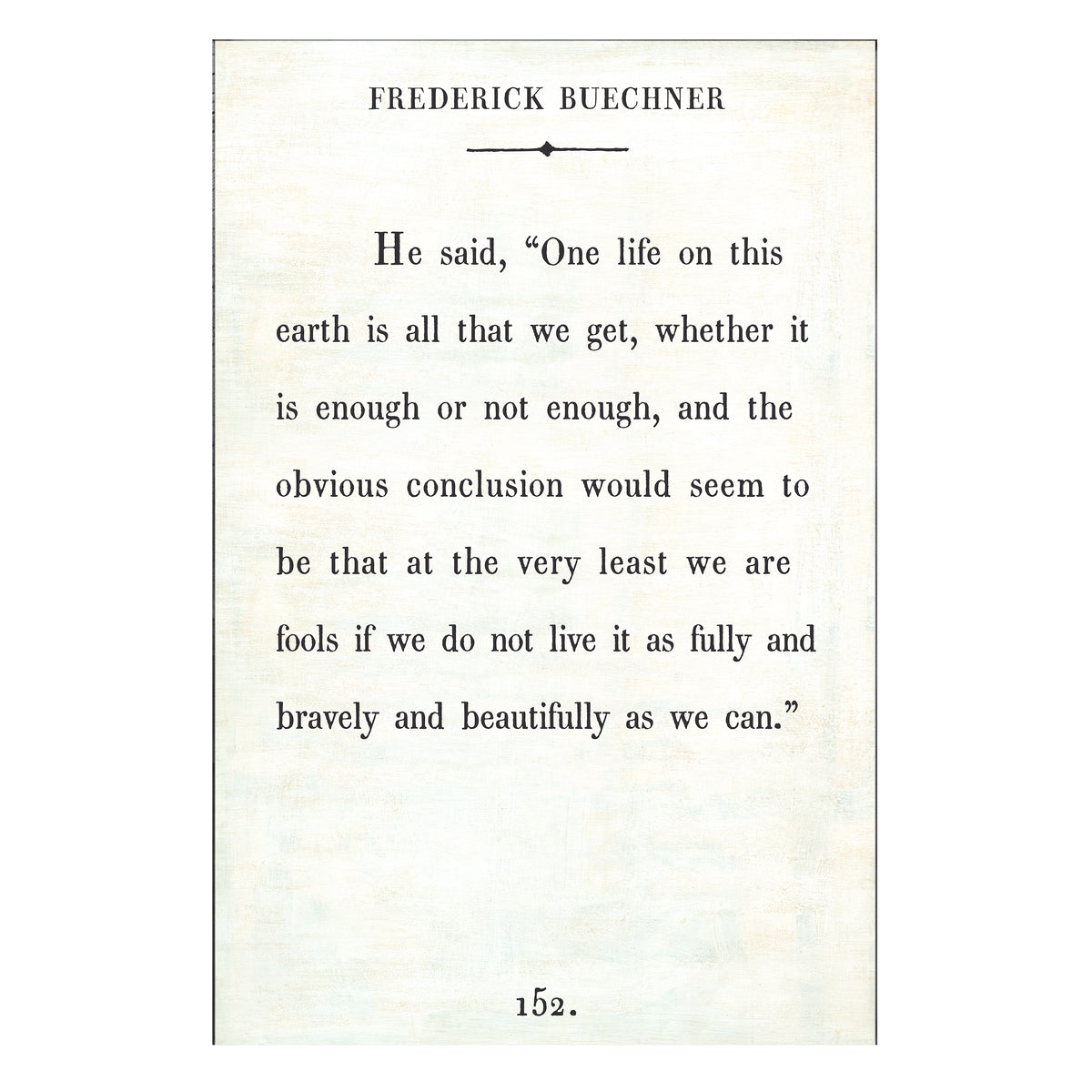 Frederick Buechner Art Print - Book Collection