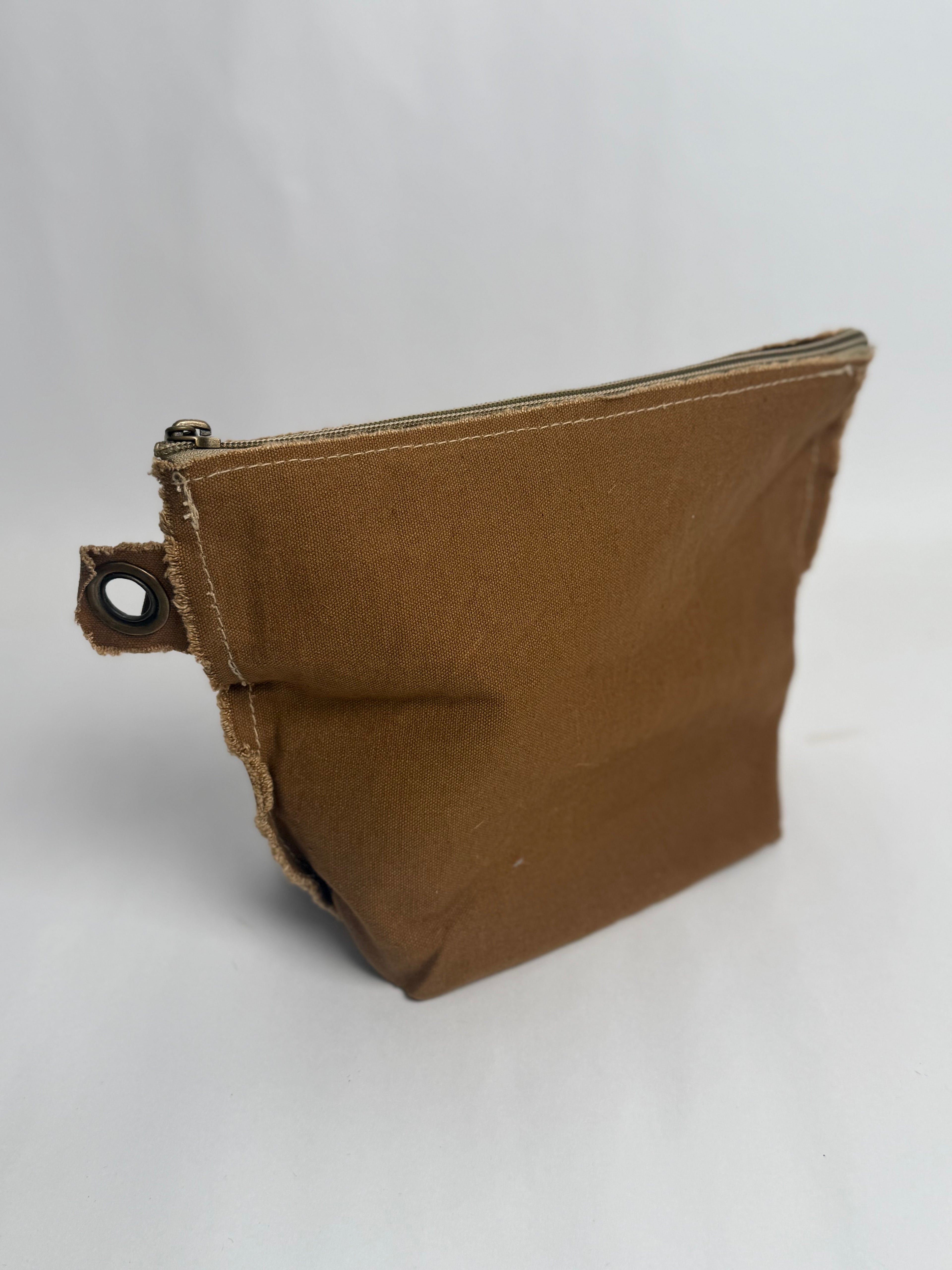 Washed Canvas Zip Bag - Assorted Set of 10