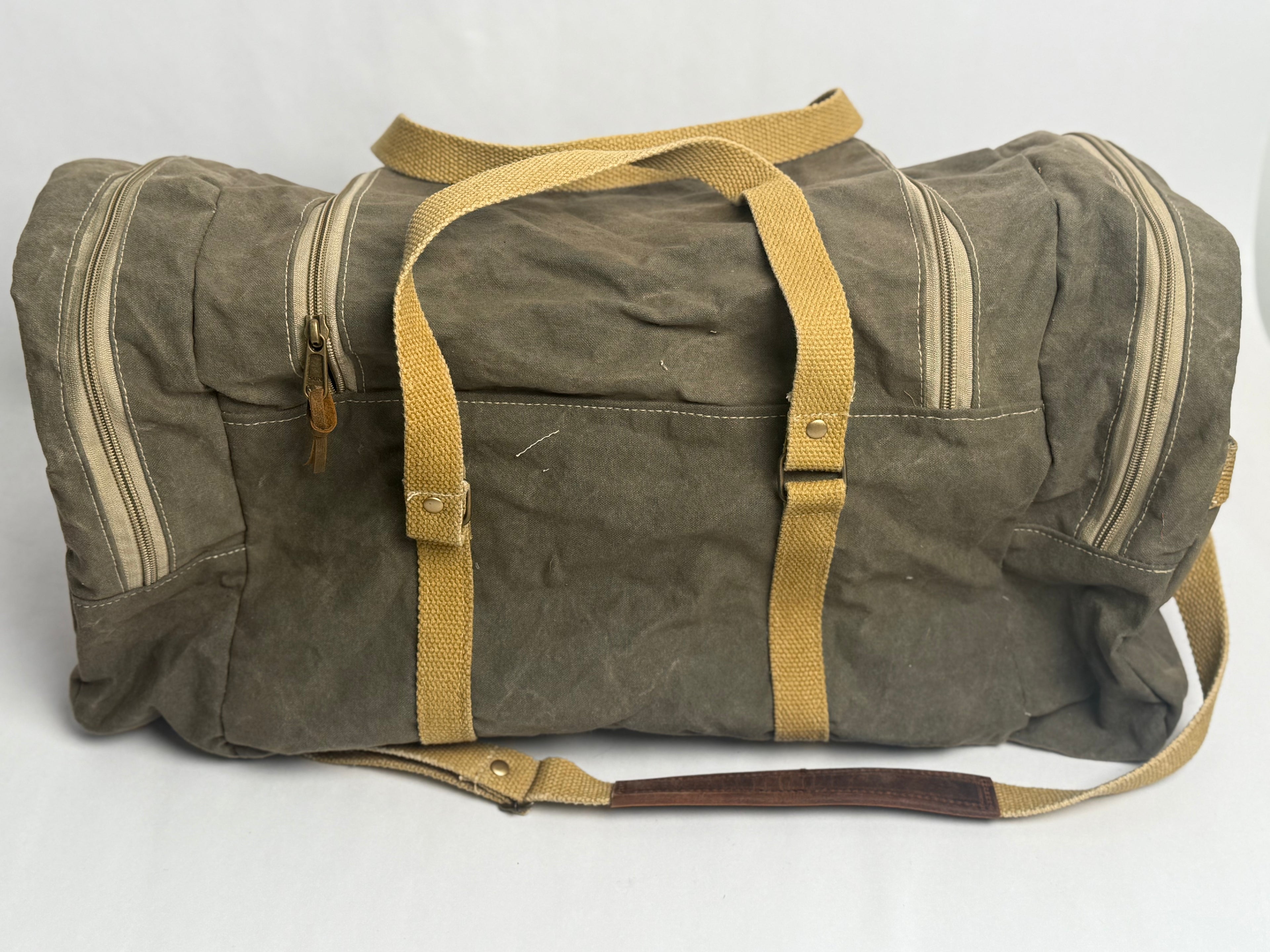 Canvas Duffle Bag - Mushroom