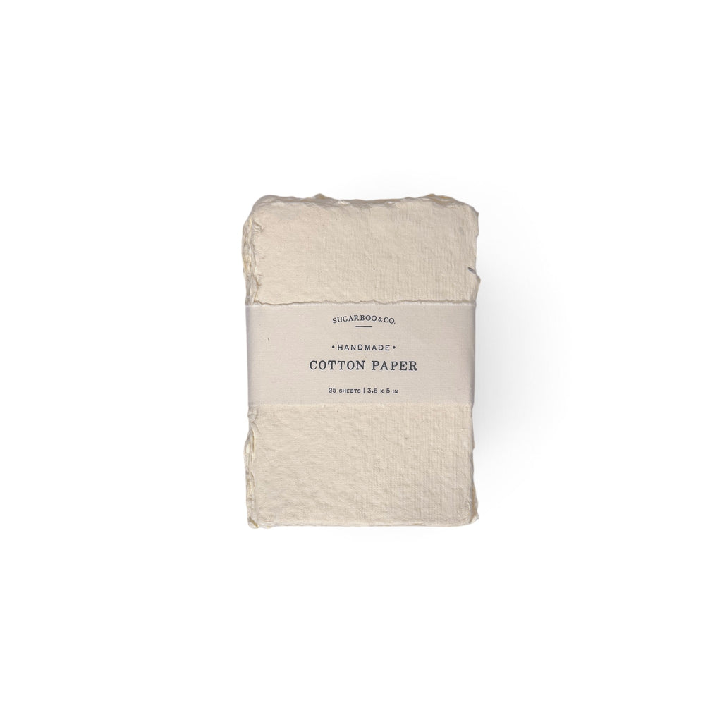 3x5 Handmade Cotton Paper Bundle - Cream