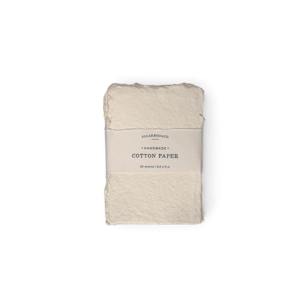 4x6 Handmade Cotton Paper Bundle - Mixed Natural
