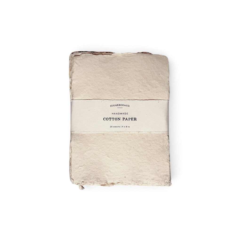 6x8 Handmade Cotton Paper Bundle - Mixed Natural