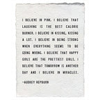 I Believe In Pink Handmade Paper Print - 12x16