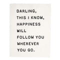 ***Darling This I Know Handmade Paper Print - 12x16
