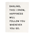 ***Darling This I Know Handmade Paper Print - 12x16