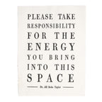 Please Take Responsibility Handmade Paper Print - 12x16