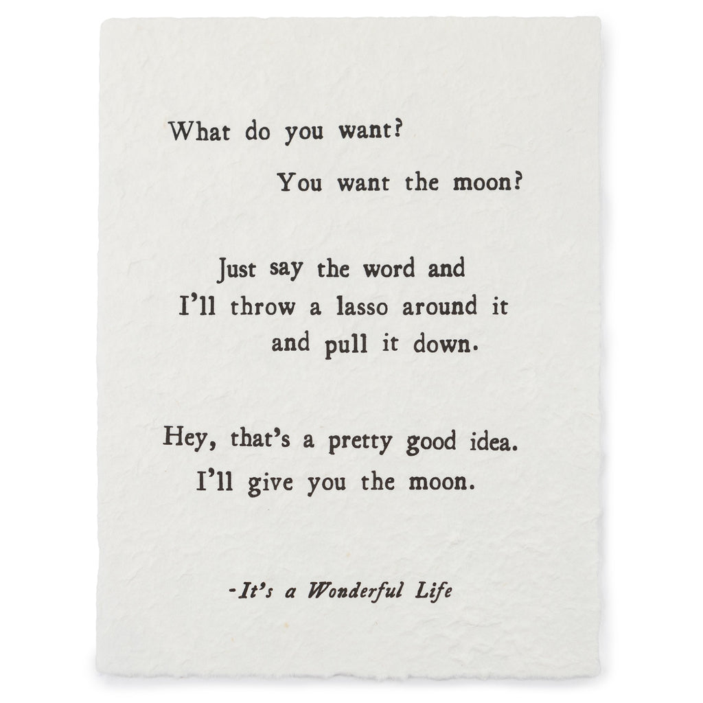 ***What Do You Want Handmade Paper Print - 12x16
