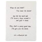 ***What Do You Want Handmade Paper Print - 12x16