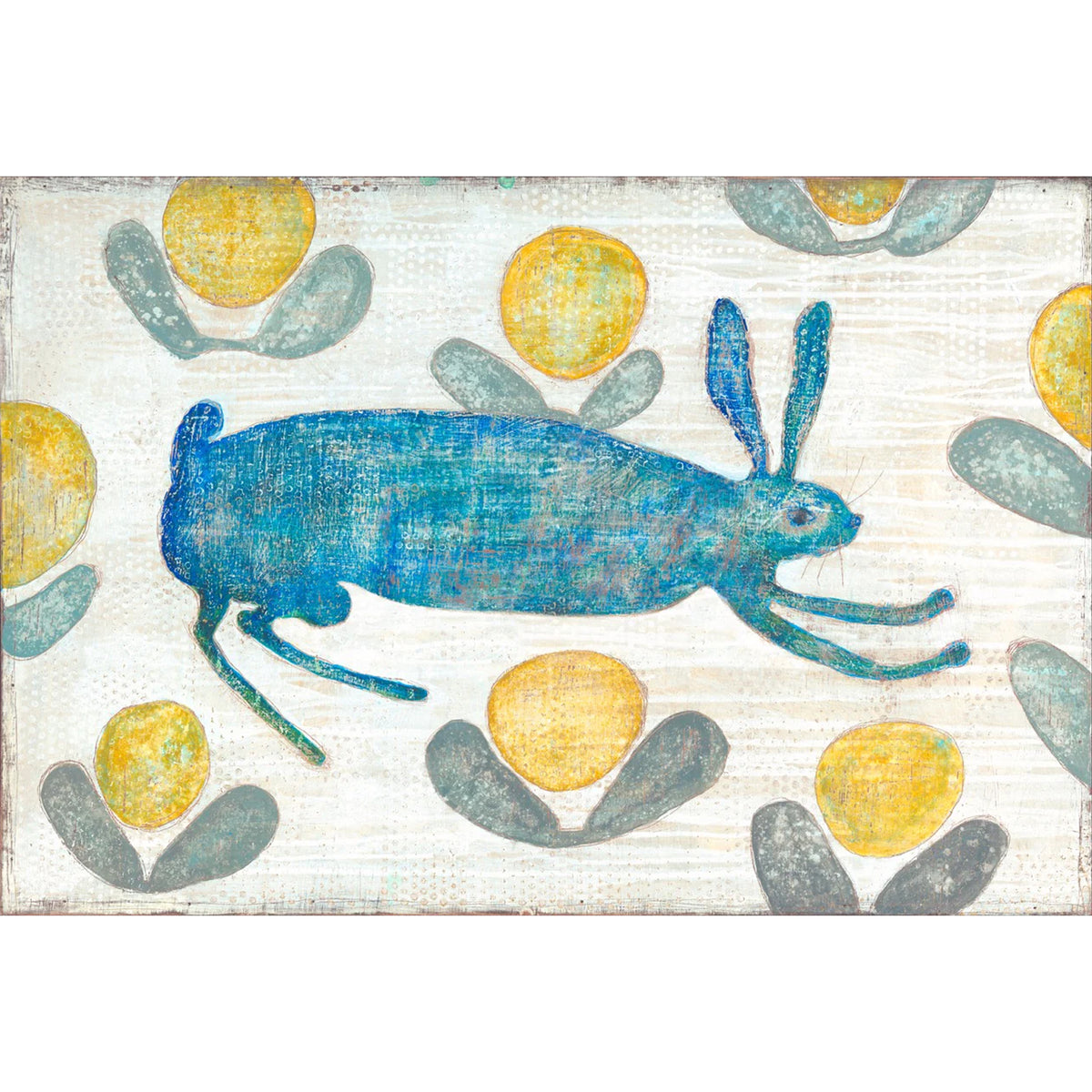 Happy Hare Art Print - Gallery Wrap