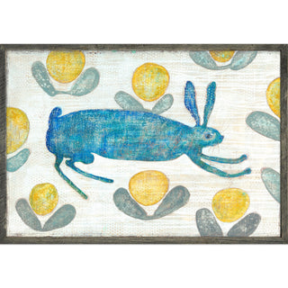 Happy Hare (Grey Wood) - Art Print