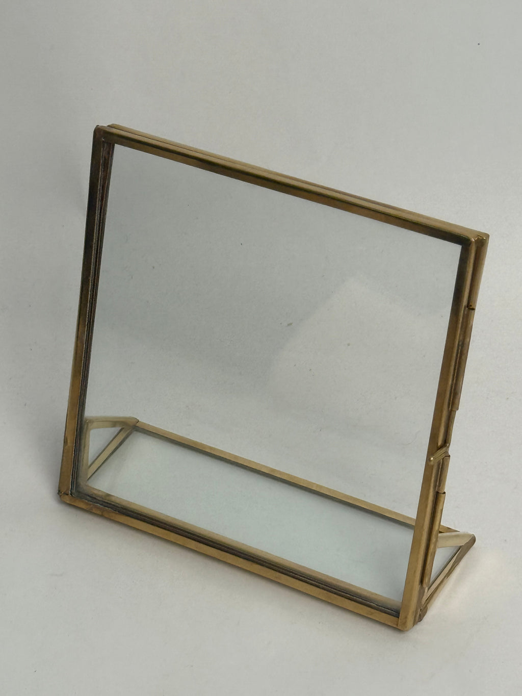 Square Brass Standing Frame 5x5