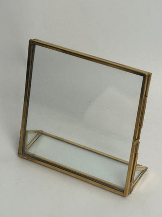 Brass Standing Frame 5"x 5" Square