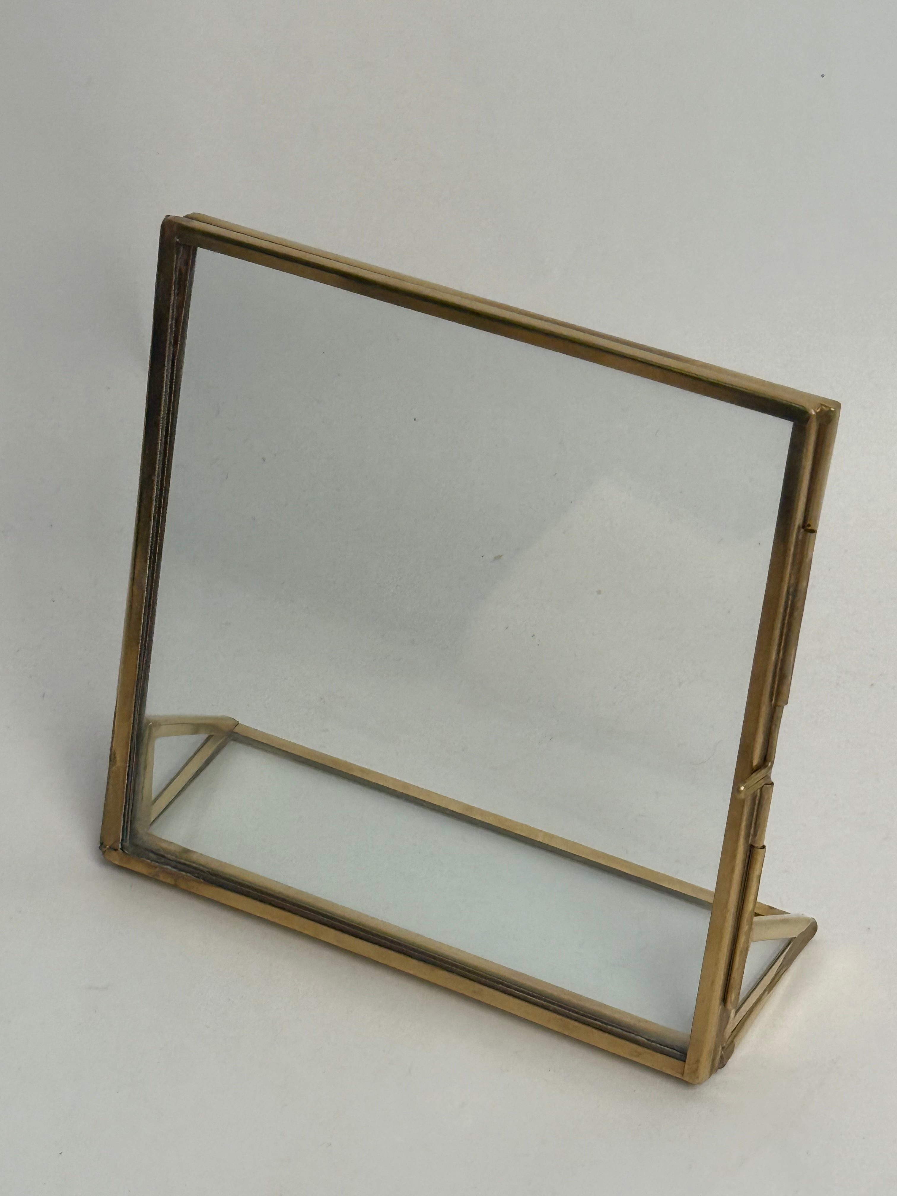 Square Brass Standing Frame 5x5