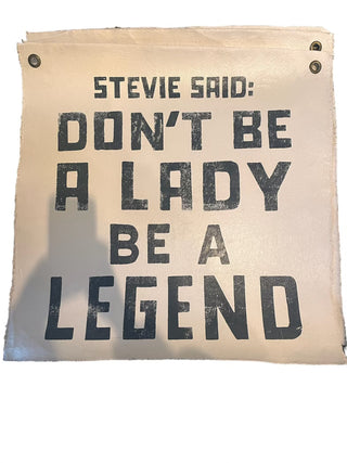 Stevie Said 25"x25" Hand Painted Wall Hanging