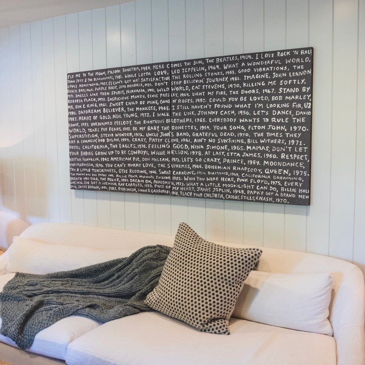 Playlist Art Print in Black