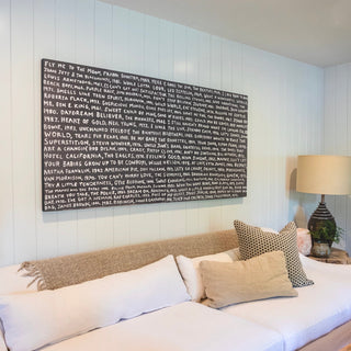Playlist Art Print in Black