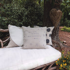 What a Wonderful World Stone Washed Linen Pillow 24x24