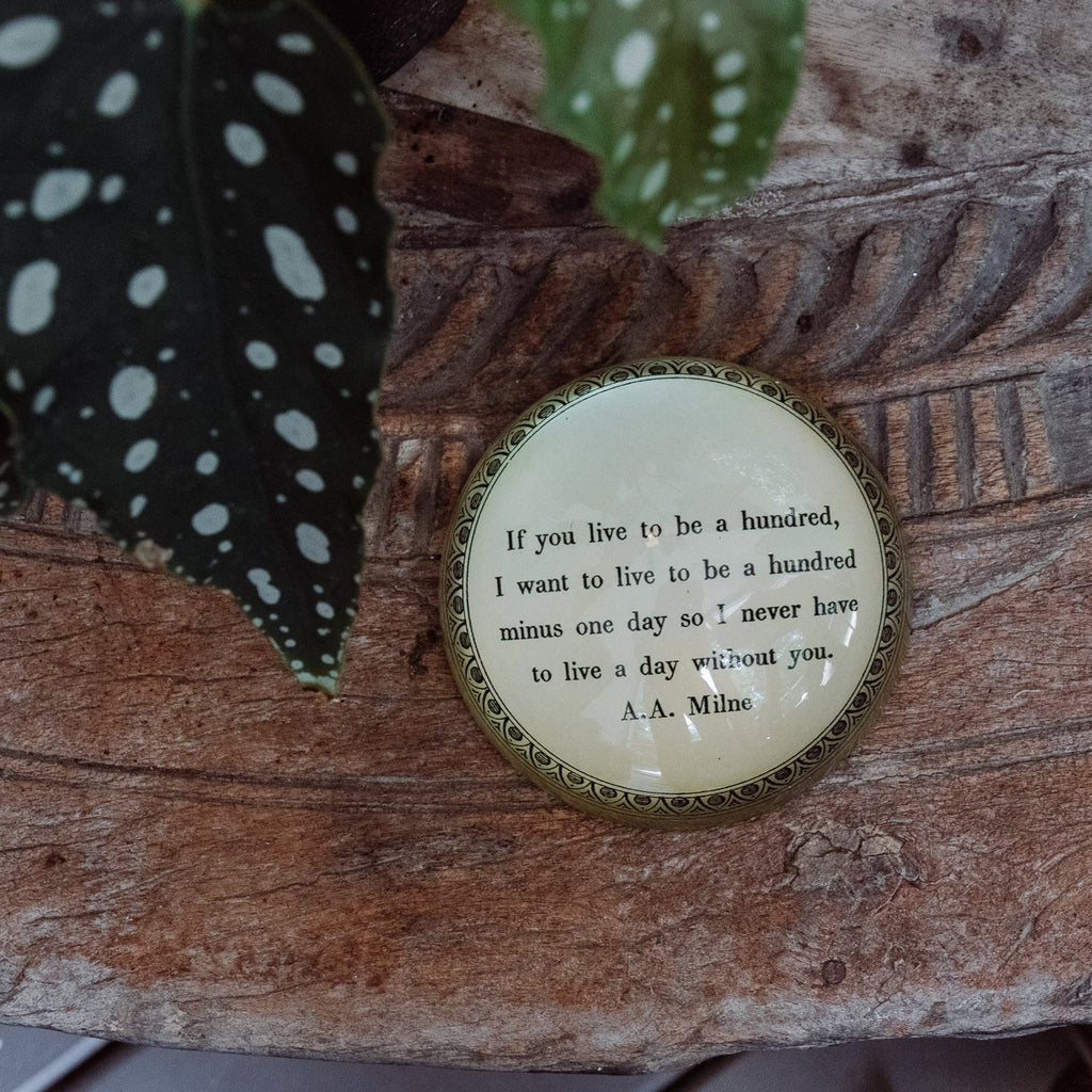 If You Live To Be Hundred Paperweight