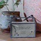 Gathered Thoughts Zinc Frame Horizontal Holder