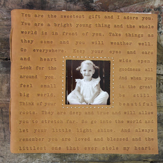 "Letter For Sophie" Photo Keeper 12" x 12"-Fawn