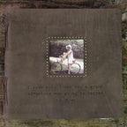 I Knew When Leather Photo Keeper 12x12 - Slate
