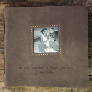 "We Were Together" (Walt Whitman)  Photo Keeper 12" x 12"-Slate