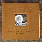 I Carry Your Heart Leather Photo Keeper 12x12 - Fawn
