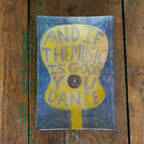 And If The Music Is Good Rectangular Decoupage Plate 5.75x8.5