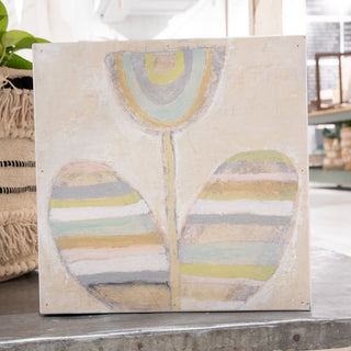 Rainbow Flower Art Tile