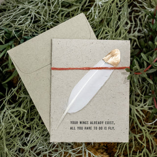 ***Feather Cards - Assorted Set of 10