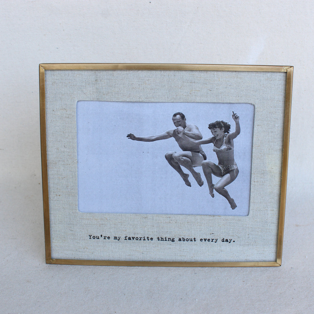 My Favorite Thing Brass Linen Frame 8x7